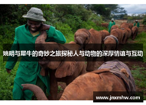 姚明与犀牛的奇妙之旅探秘人与动物的深厚情谊与互动